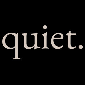 Quiet Crop Hoodie - Black Design