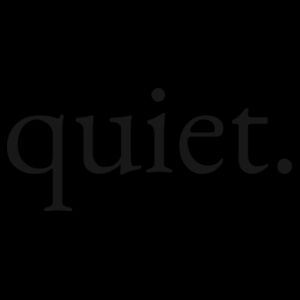 Quiet Tee - Black Design