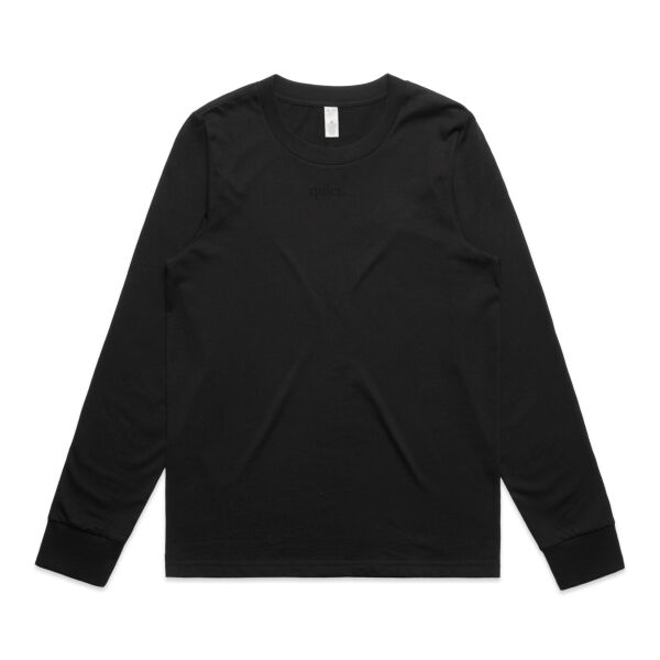 Quiet Long-Sleeve Tee - Black Thumbnail
