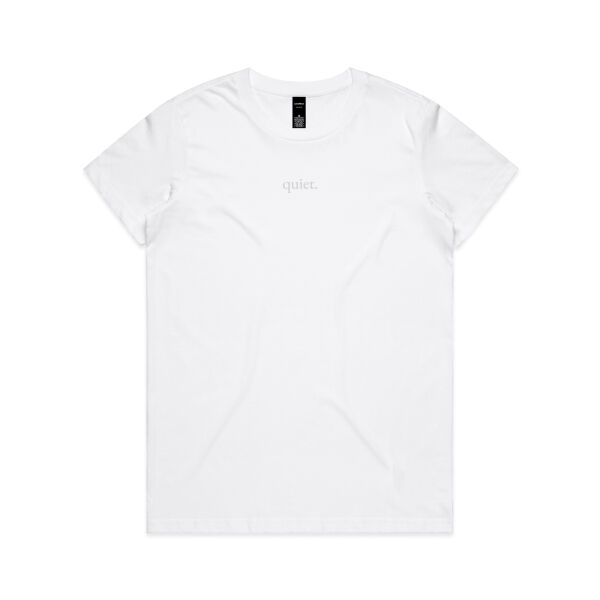 Quiet Tee - White Thumbnail