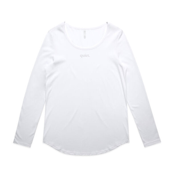 Quiet Tee - White Thumbnail